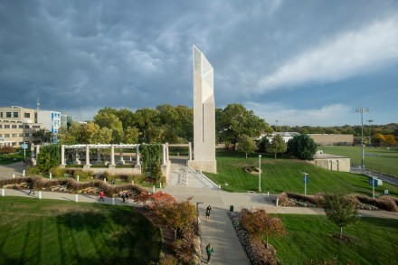 Arial view of Bell Tower